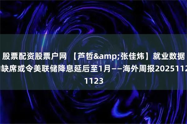 股票配资股票户网 【芦哲&张佳炜】就业数据的缺席或令美联储降息延后至1月——海外周报20251123